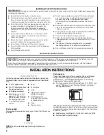 Preview for 4 page of Amana W10216187A Use And Care Manual