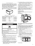 Preview for 5 page of Amana W10216187A Use And Care Manual