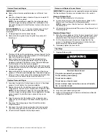 Предварительный просмотр 6 страницы Amana W10329367A User Instructions