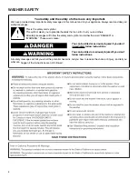 Preview for 2 page of Amana W11158492A Use And Care Manual