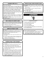 Preview for 11 page of Amana W11158492A Use And Care Manual