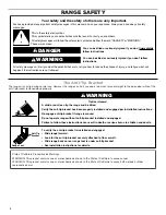 Предварительный просмотр 2 страницы Amana YACR4503SFW User Instructions