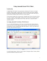 Amanda Smart Web Client User Manual preview