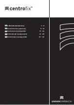 Preview for 1 page of Amann Girrbach centrofix Series Instructions Manual