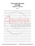 Preview for 11 page of Amano American SANDERS 07242A Operator'S Manual
