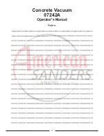 Предварительный просмотр 11 страницы Amano American SANDERS 07242A Operator'S Manual