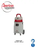 Предварительный просмотр 1 страницы Amano American Sanders AVAC12-P Operator'S Manual