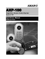 Amano AXP-100 Operation Manual предпросмотр