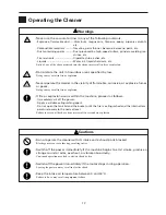 Предварительный просмотр 16 страницы Amano Cleam Mac V-Sigma Operation Manual