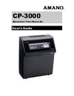 Amano CP-3000 User Manual preview