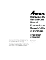 Preview for 1 page of Amano CRSBG459P Use And Care Manual