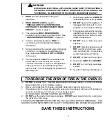 Preview for 3 page of Amano CRSBG459P Use And Care Manual