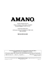 Preview for 16 page of Amano MDK900-5-0-AC Series Installation Manual