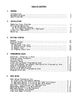 Preview for 3 page of Amano MJR-8000 Series Programming & User Manual