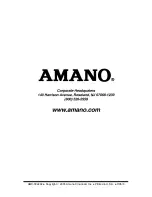 Preview for 20 page of Amano MTX-15 Installation Manual