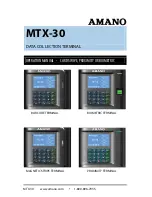 Предварительный просмотр 1 страницы Amano MTX-30 Operation Manual