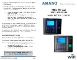 Предварительный просмотр 1 страницы Amano MTX-30F Wi-Fi Set-Up Manual