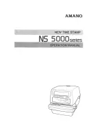 Amano NS 5000 Series Operation Manual preview