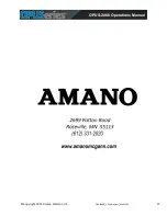 Предварительный просмотр 27 страницы Amano OPUS-2000 Series Operation Manual