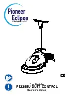 Предварительный просмотр 1 страницы Amano Pioneer Eclipse 225BU202V Operator'S Manual