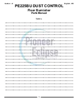 Preview for 16 page of Amano Pioneer Eclipse 225BU202V Operator'S Manual