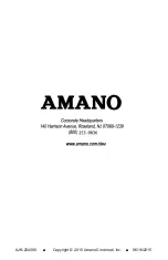 Предварительный просмотр 16 страницы Amano PIX-95 Operation Manual