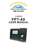 Amano Time Guardian FRT-40 User Manual preview