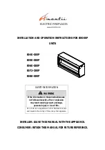 Amantii BI-40-DEEP Assembly, Installation And Operation Instructions preview