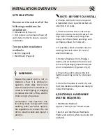 Preview for 10 page of Amantii blt-in-36 Installation And Operating Instructions Manual