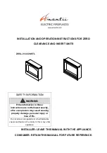 Preview for 1 page of Amantii ZECL-31-3228-STL Installation And Operation Instructions Manual