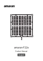 Preview for 1 page of amaran F22x Product Manual