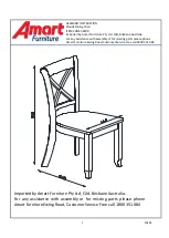 Предварительный просмотр 1 страницы Amart Furniture 50299 Assembly Instruction Manual