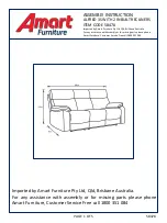 Preview for 1 page of Amart Furniture 58478 Assembly Instruction