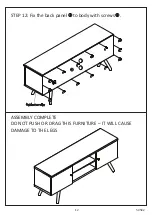 Preview for 12 page of Amart Furniture ANNEKA 54582 Assembly Instruction Manual