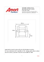 Amart Furniture ASHLEIGH 53461 Assembly Instruction Manual предпросмотр