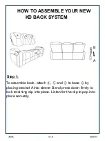 Preview for 4 page of Amart Furniture ASTORIA 74845 Assembly Instruction Manual