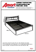 Amart Furniture ATLANTA 53180 Assembly Instruction Manual предпросмотр