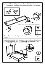 Предварительный просмотр 4 страницы Amart Furniture AVERY QUEEN BED 65536 Assembly Instructions Manual