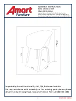 Preview for 1 page of Amart Furniture BAHA 62094 Assembly Instruction Manual