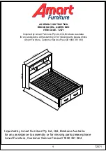 Amart Furniture BROOKHAVEN 72571 Assembly Instruction Manual предпросмотр