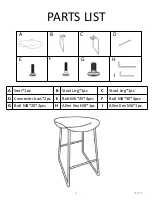 Preview for 3 page of Amart Furniture CHARTREUX 71675 Assembly Instruction Manual