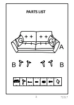 Preview for 3 page of Amart Furniture CODY 2SEATER 72217 Assembly Instruction Manual