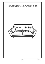 Preview for 5 page of Amart Furniture CODY 2SEATER 72217 Assembly Instruction Manual