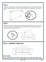 Preview for 4 page of Amart Furniture DIAMOND 50951 Assembly Instruction