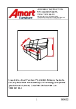 Preview for 1 page of Amart Furniture FIFI 66452 Assembly Instruction Manual