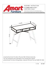 Предварительный просмотр 1 страницы Amart Furniture FILLMORE 61351 Assembly Instruction Manual