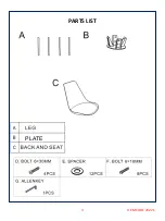 Preview for 3 page of Amart Furniture Fresian 70221 Assembly Instruction Manual