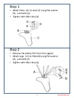 Preview for 4 page of Amart Furniture Fresian 70221 Assembly Instruction Manual