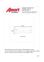 Amart Furniture GRANDVUE 66707 Assembly Instruction Manual предпросмотр