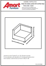 Preview for 1 page of Amart Furniture HAMILTON 65283 Assembly Instruction Manual